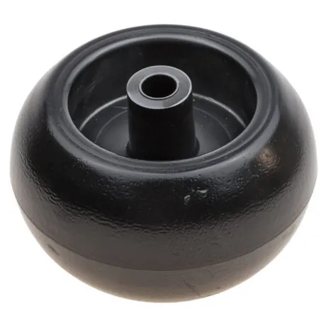 Deck wheel for lawn mowers