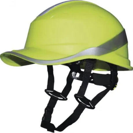 Kaitsekiiver Baseball, 1000 VAC/1500 VDC, Hi-Viz kollane DIA DIAMOND V UP, Delta Plus