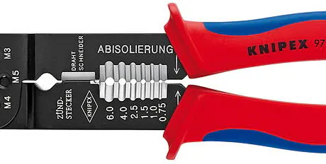 Isolatsiooni koorimise tangid koos kaablikinga pressiga 0,5-, Knipex