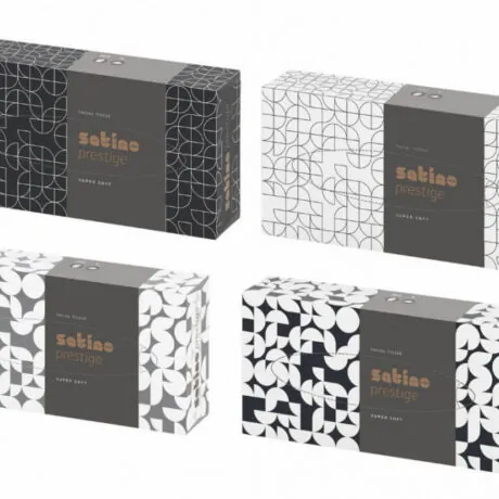 Kosmeetilised salvrätid/ 2- kihti/  40 pakki kastis, Satino