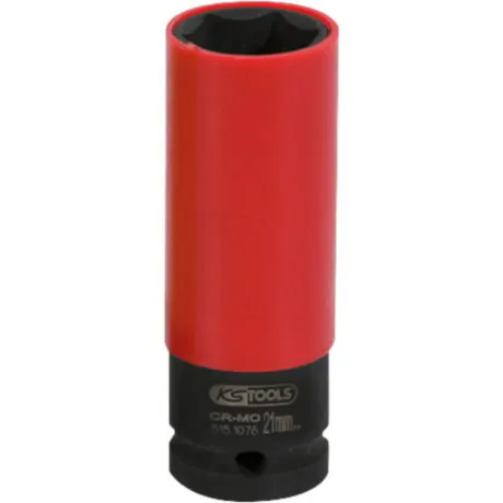1/2" Alumiiniumvelje löökpadrun pikk 21mm, KS Tools