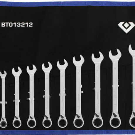 Lehtsilmusnarre komplekt 8-19mm, lülitiga, 12osa, Brilliant Tools