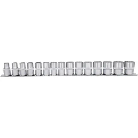 Padrun komplekt 1/2" 12kant 10-24mm 15pcs, KS Tools