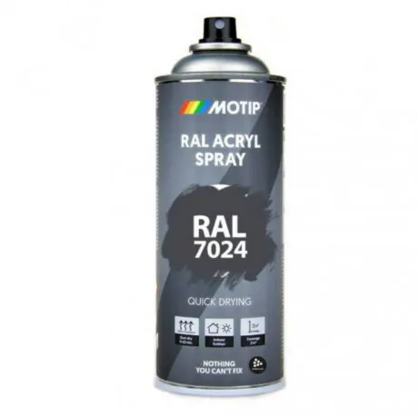 Spreivärv RAL 7024 hall läikiv 400ml, Motip