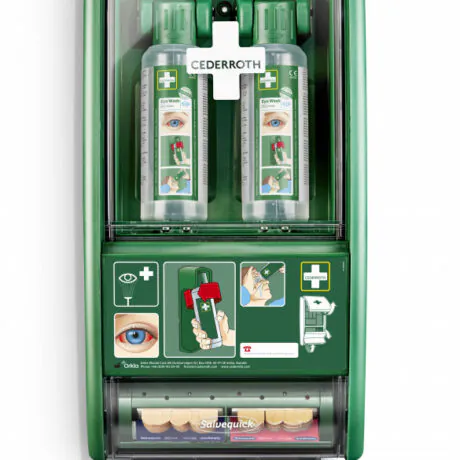 Silmaloputusvahendite komplekt, seinale kinnitatav, Cederroth