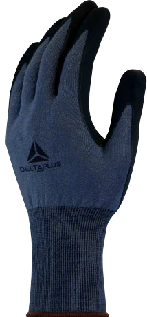 Kindad, lõikekindluse tase D, nitriil-kattega peopesa, hall 9, Delta Plus
