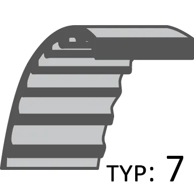 Belt Stiga deck belt toothed 1200