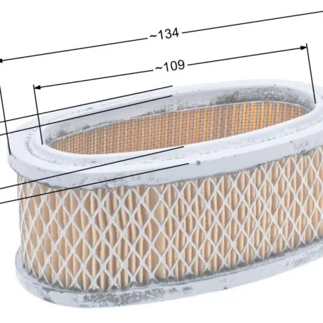 Air filter B&S oval 7 - 8 HP vertical shaft
