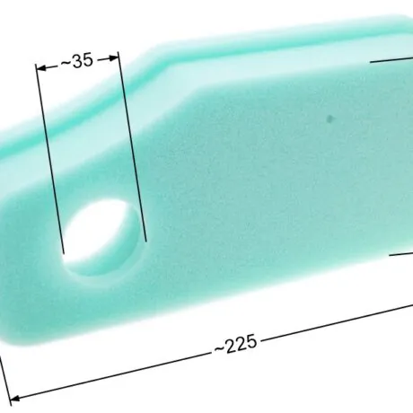 Air filter B&S foam 10-11 HP vertical shaft