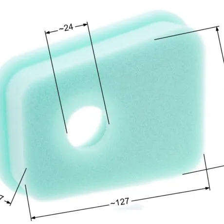 Air filter B&S foam 2 - 5 HP horizontal shaft flathead engine