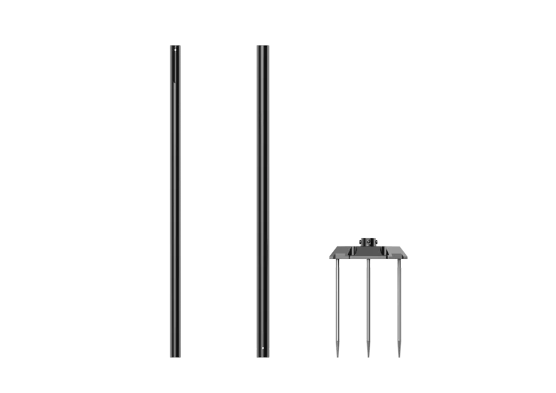 AURA R-2 RTK antennimast koos kinnitusplaadiga