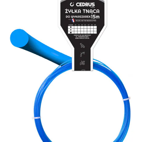 Trimmer line 1.6/15m /packaged/ round blue