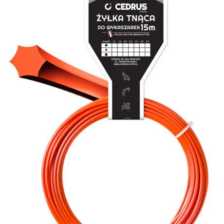 Trimmer line 2.7/15m /packaged/ starline orange