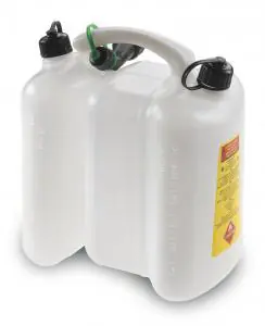 Canister combi white-transparent 6+3L with funnel