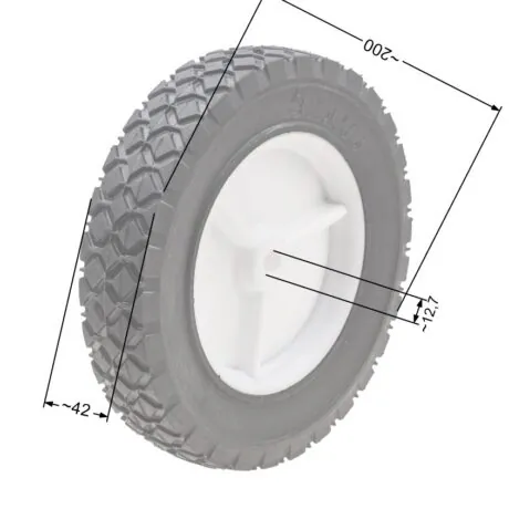 Wheel for petrol lawn mowers 200mm