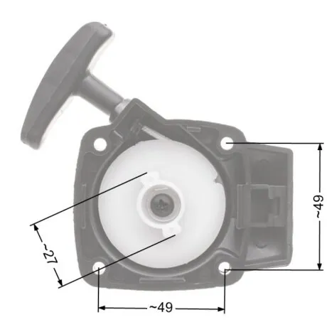 Recoil starter NAC CG260B WLBC260-2ZXU brushcutters available in DIY stores