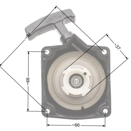 Recoil starter Cedrus Hecht MTD brushcutters available in DIY stores