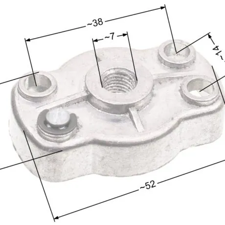 Starting pulley plate NAC single metal starter pawl
