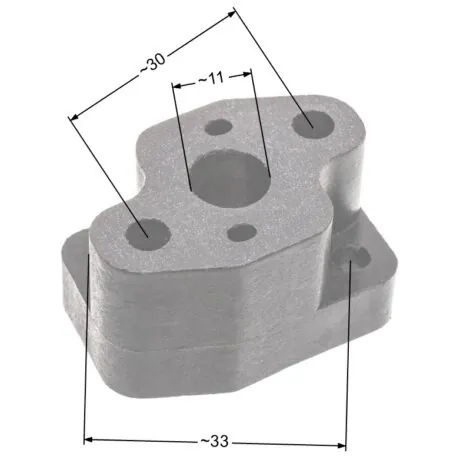 Carburetor intake boot connector NAC CG260 brushcutters available in DIY stores
