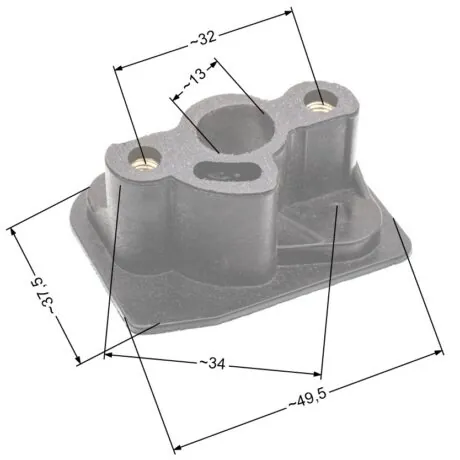 Carburetor intake boot connector NAC CG330 brushcutters available in DIY stores