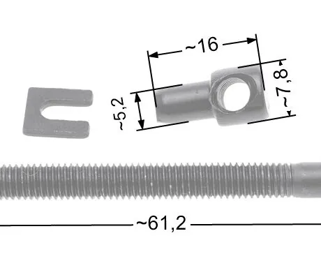 Chain adjuster NAC front CS4500 SPS01-45 CS5200 chainsaws available in DIY stores