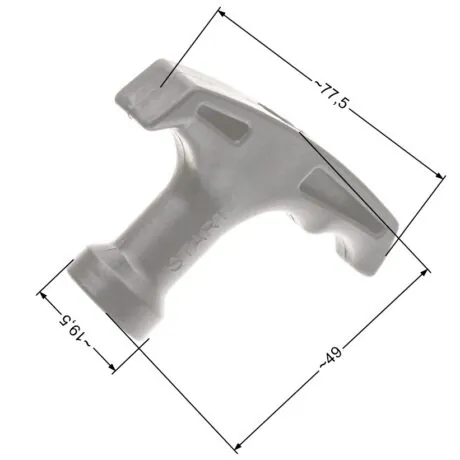 Recoil starter pull handle NAC brushcutters & chainsaws available in DIY stores