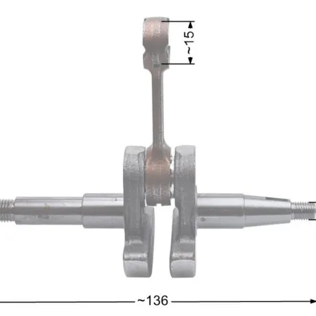Crankshaft NAC CS4500 CS5200 chainsaws available in DIY stores