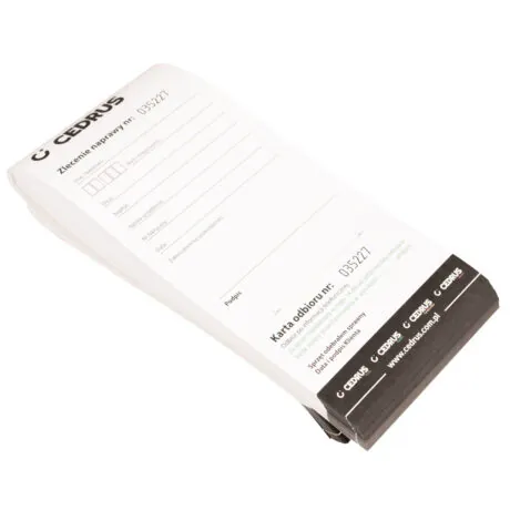 Repair commission paper CEDRUS notepad