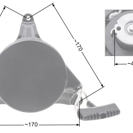 Recoil starter NAC WR65704A MTD Torx Thorx lawn mowers available in DIY stores