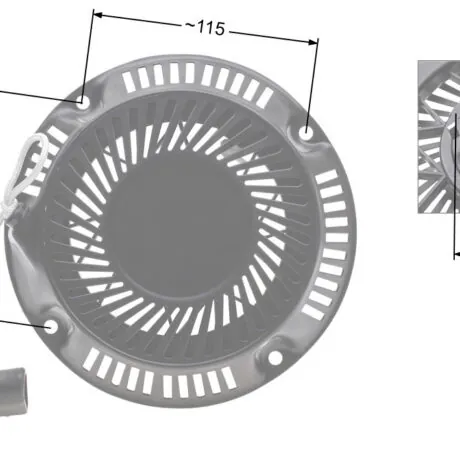 Recoil starter NAC DY lawn mowers available in DIY stores