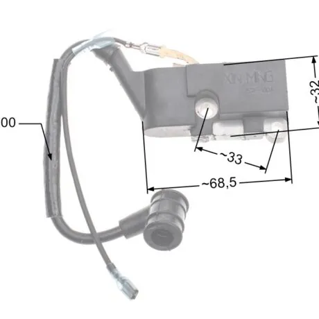 Ignition module NAC SPS01-45 SPS02-45 CS4500 CS5200 chainsaws available in DIY stores