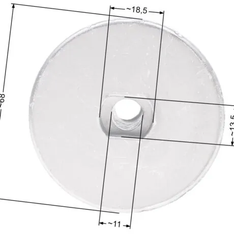 Blade adapter Castel Garden lawn mower PAN504 22.2mm